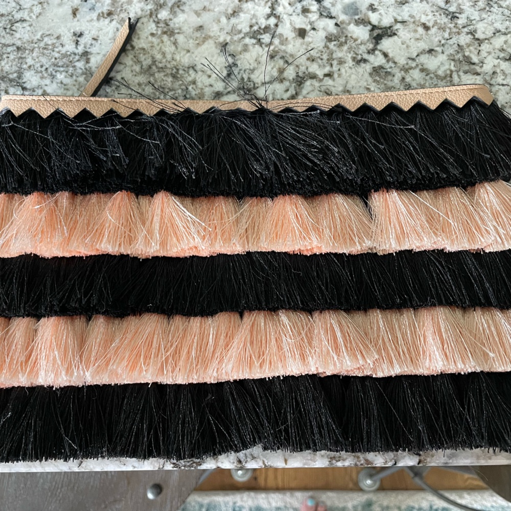 Brand New Stella & Dot Eloise Pink & Black Clutch